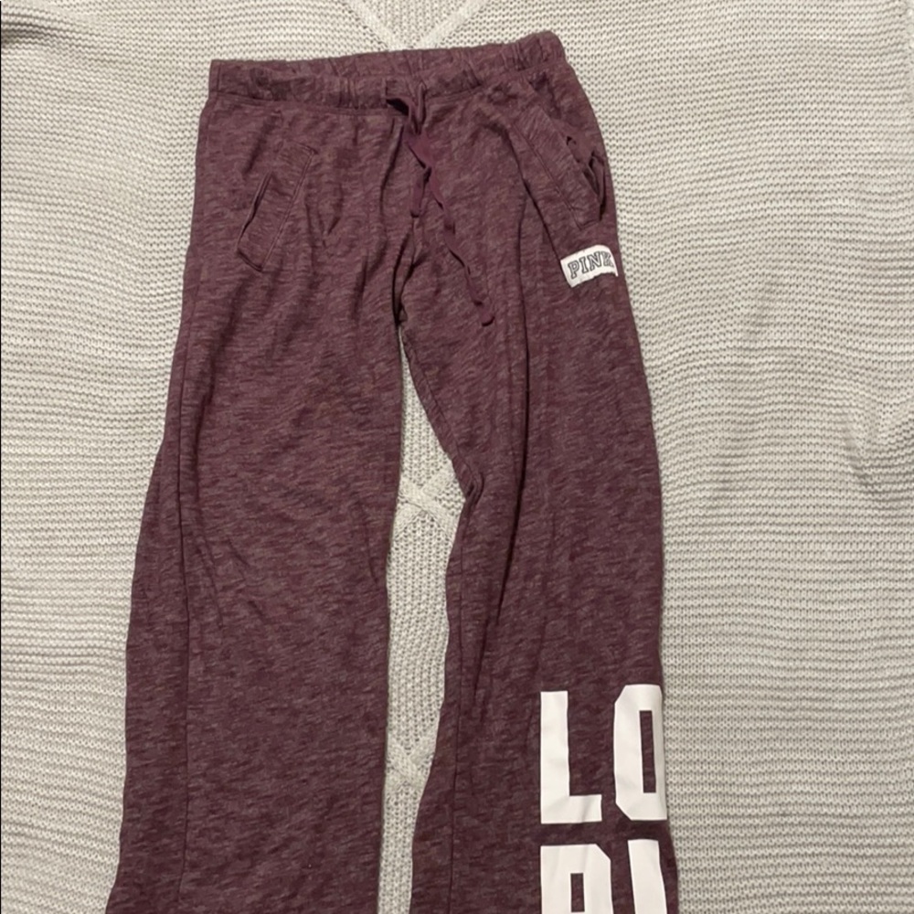 Pink boyfriend sweatpants